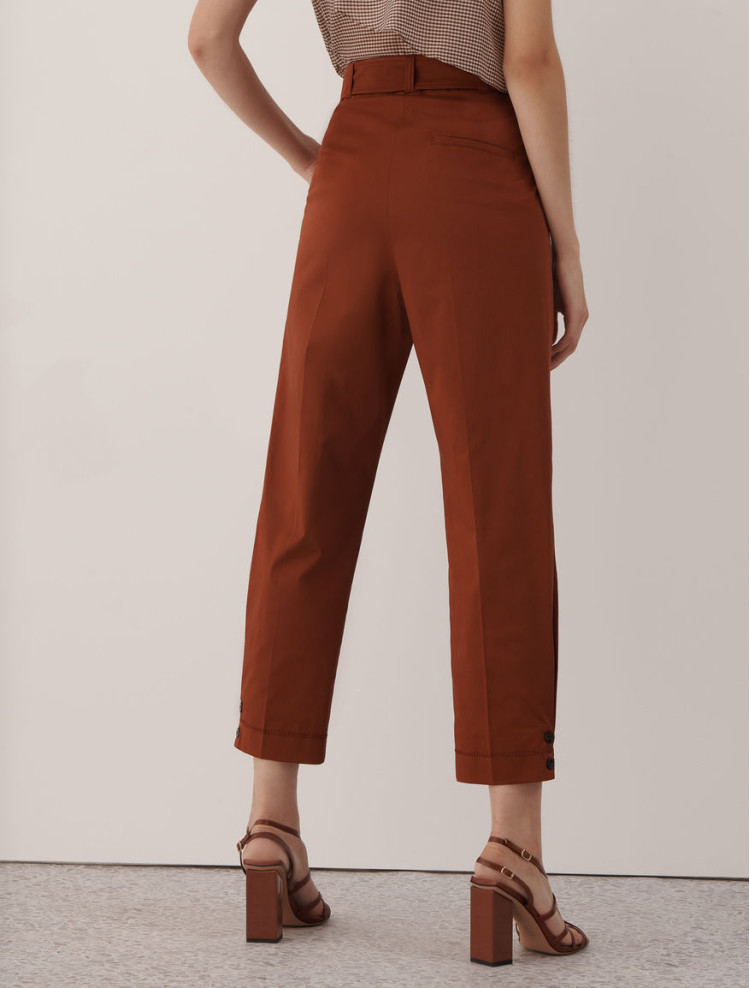 Брюки повседневные Regular fit для женщин (468377), цвет Бордовый - №3
