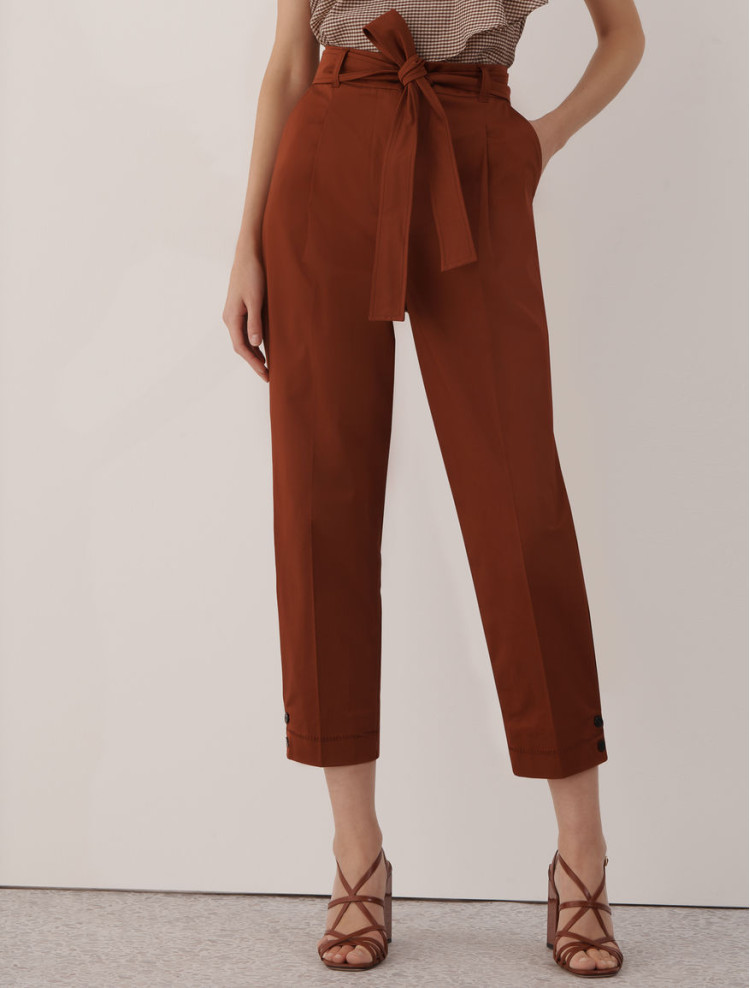 Брюки повседневные Regular fit для женщин (468377), цвет Бордовый - №4
