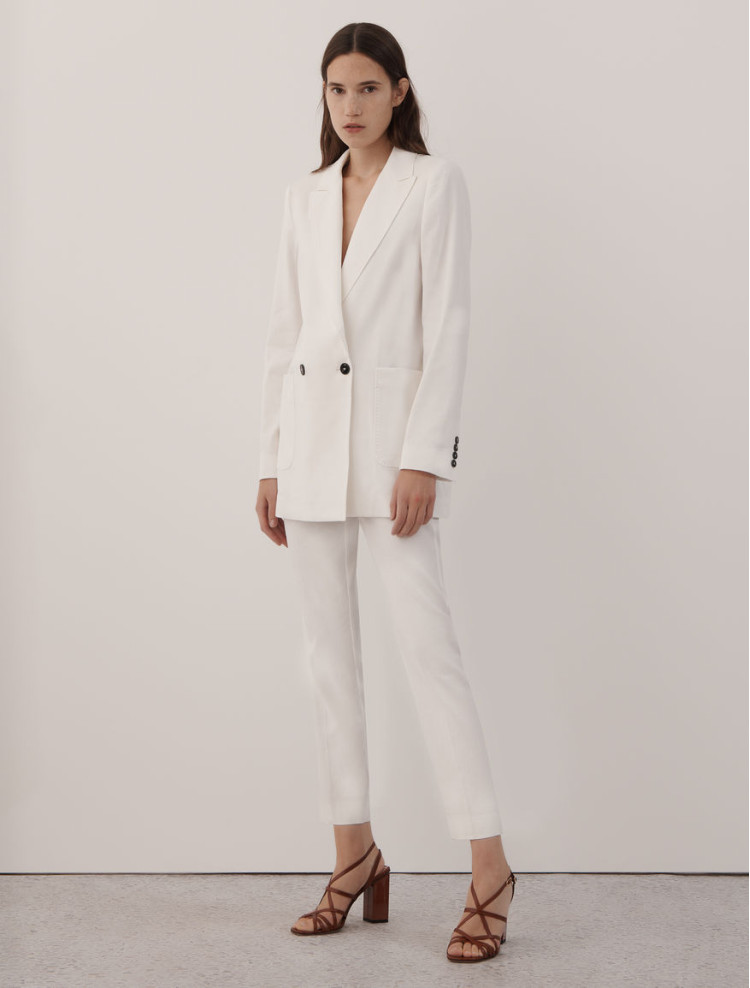 Брюки повседневные Slim fit для женщин (468379), цвет Белый - №5