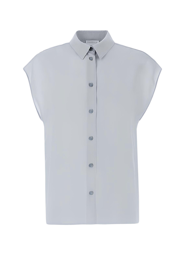 Блуза с коротким рукавом Regular fit для женщин (468399), цвет Синий - №1