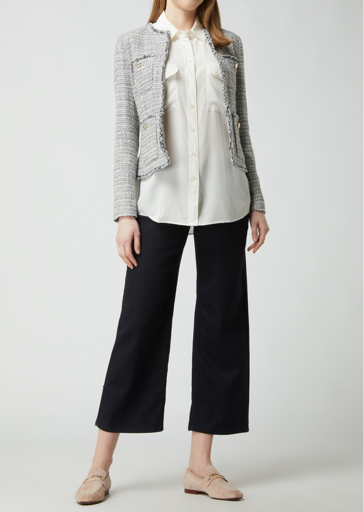 Блуза с коротким рукавом Slim fit для женщин (468481), цвет Белый - №3