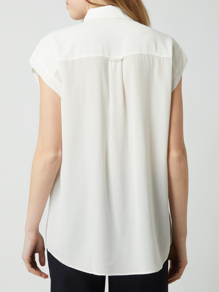 Блуза с коротким рукавом Slim fit для женщин (468481), цвет Белый - №4