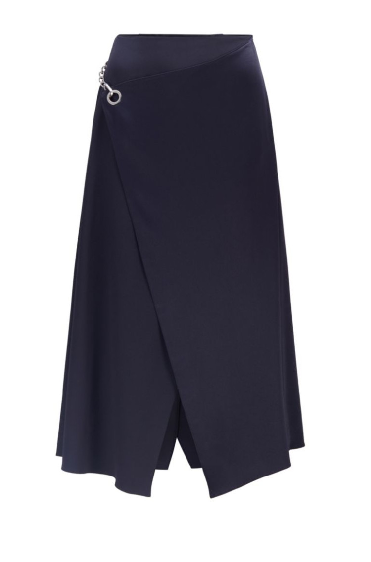 Спідниця міді Relaxed fit для жінок (468491), колір Синій - №1