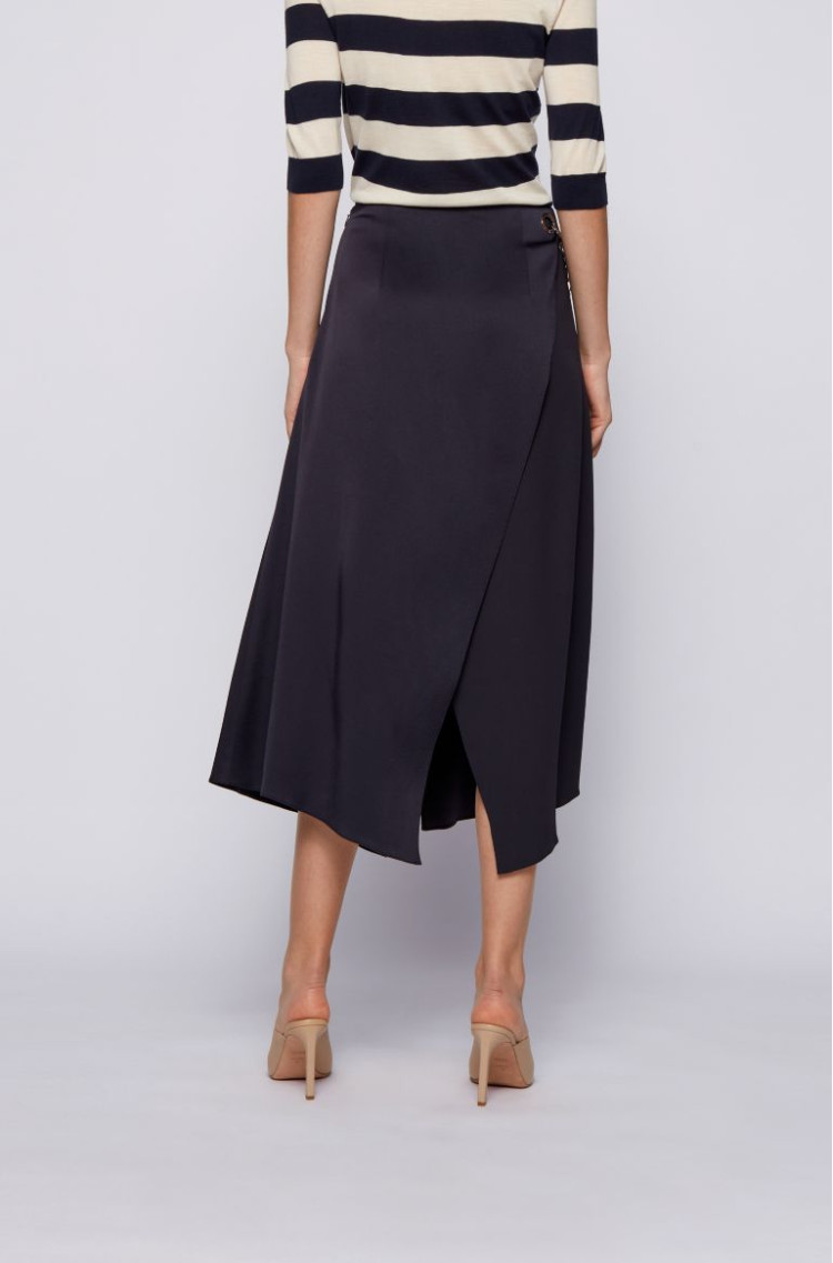 Спідниця міді Relaxed fit для жінок (468491), колір Синій - №4
