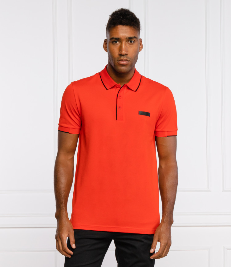 Поло Slim fit для чоловіків (468517), колір Помаранчевий - №2