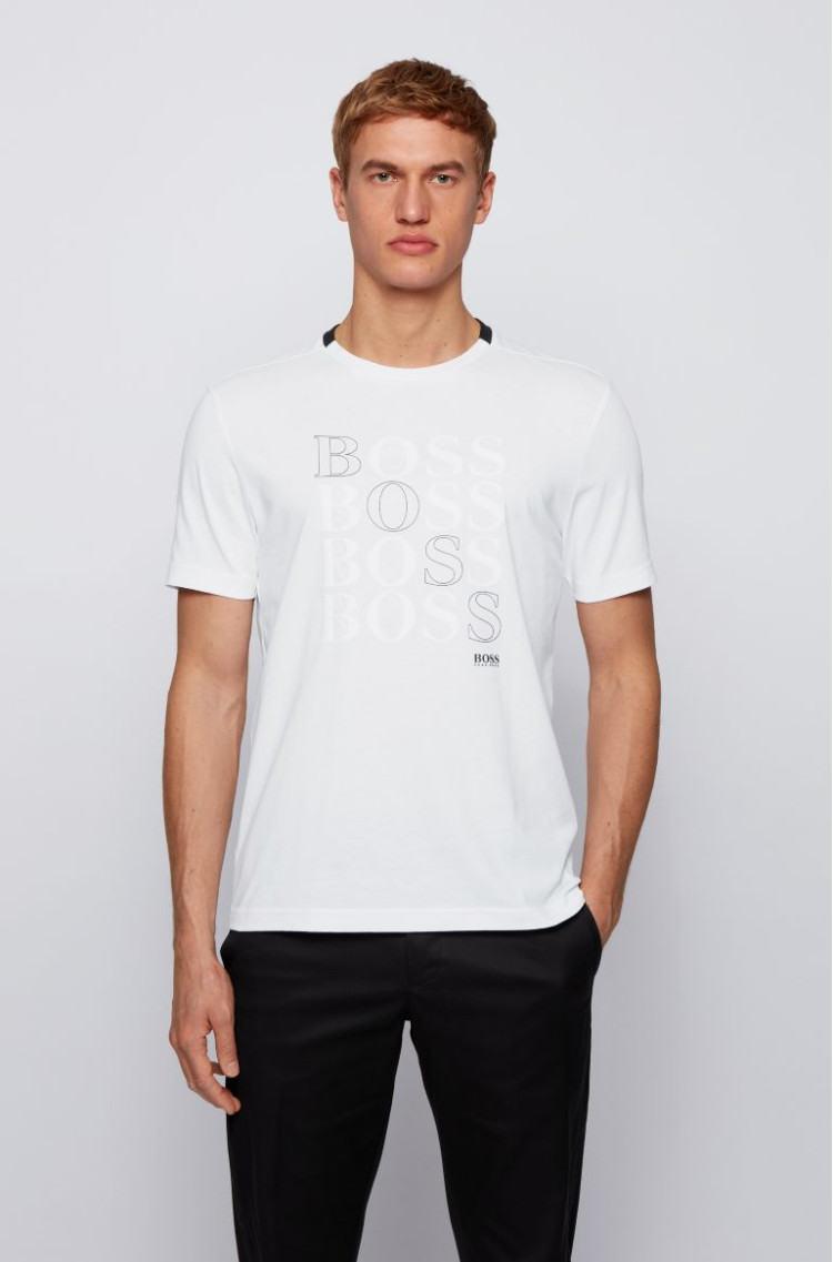 Футболка Slim fit для чоловіків (468519), колір Білий - №2