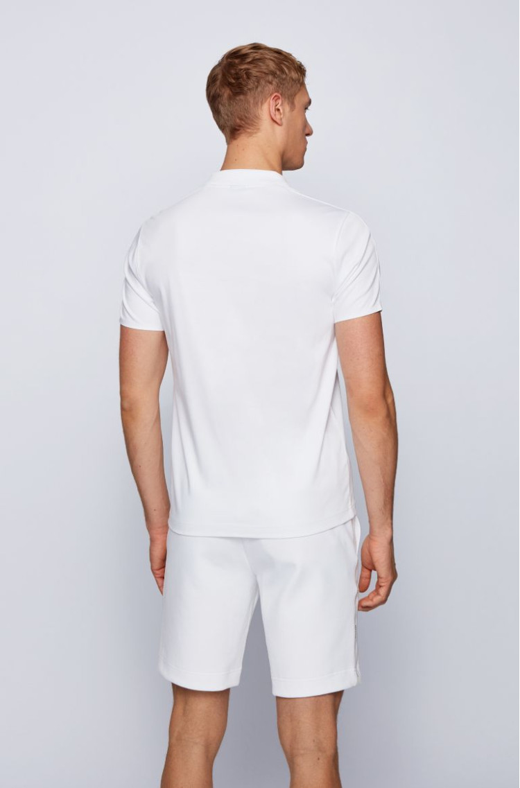 Поло Slim fit для чоловіків (468524), колір Білий - №4