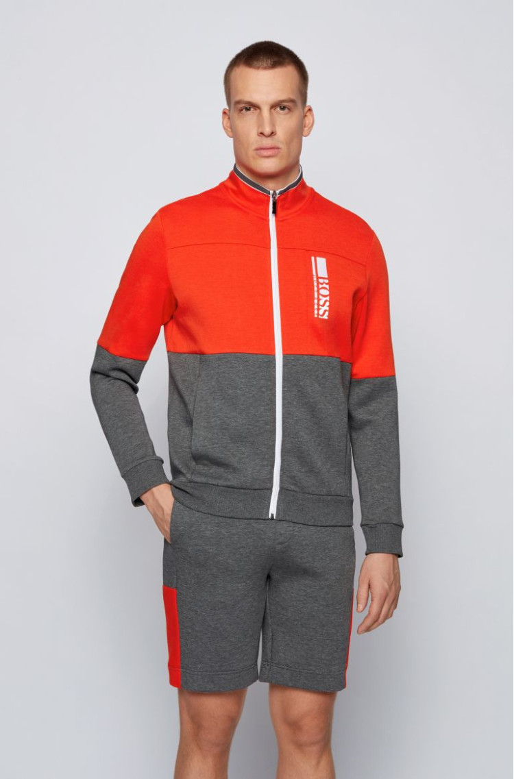 Спортивная кофта Slim fit для мужчин (468543), цвет Красный - №2