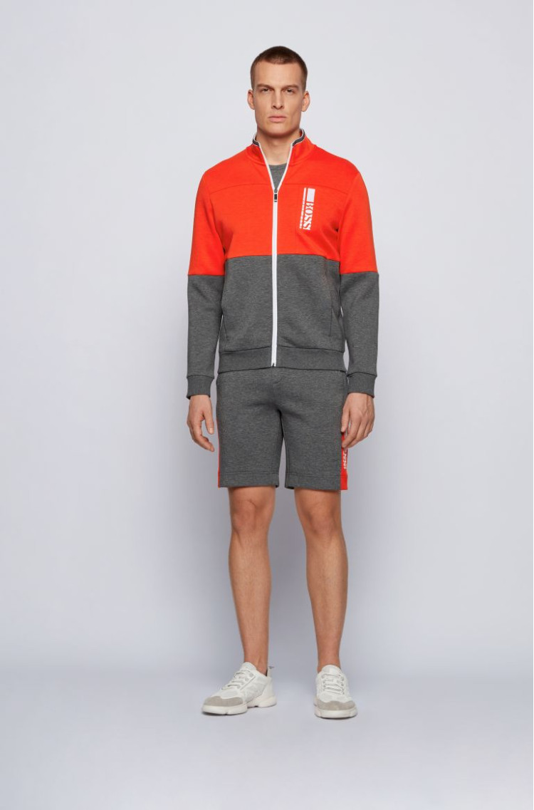 Спортивная кофта Slim fit для мужчин (468543), цвет Красный - №3