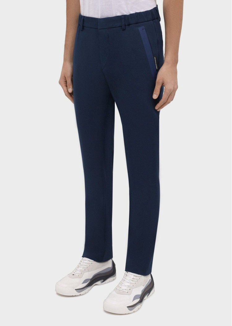 Брюки chinos Slim fit Середня для чоловіків (468561), колір Синій - №2