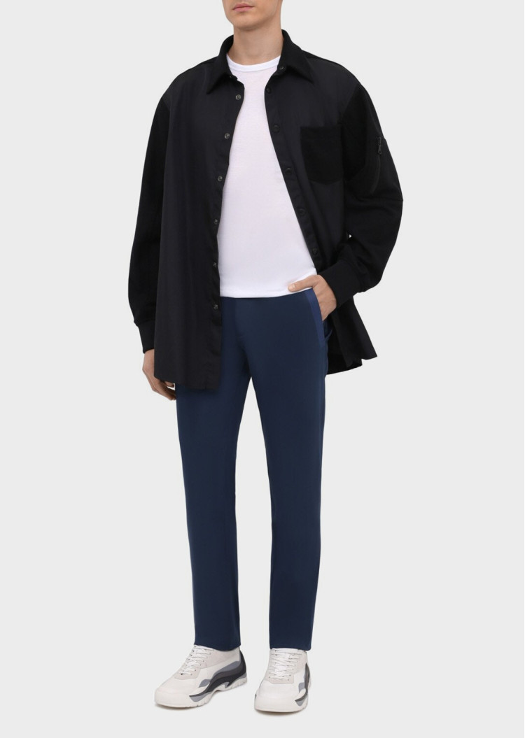 Брюки chinos Slim fit Середня для чоловіків (468561), колір Синій - №3