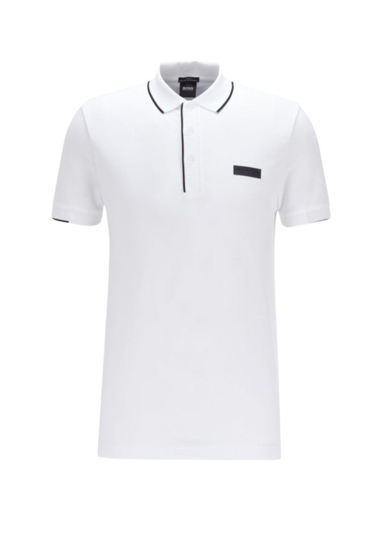 Поло Extra-slim fit для чоловіків (468562), колір Білий - №1