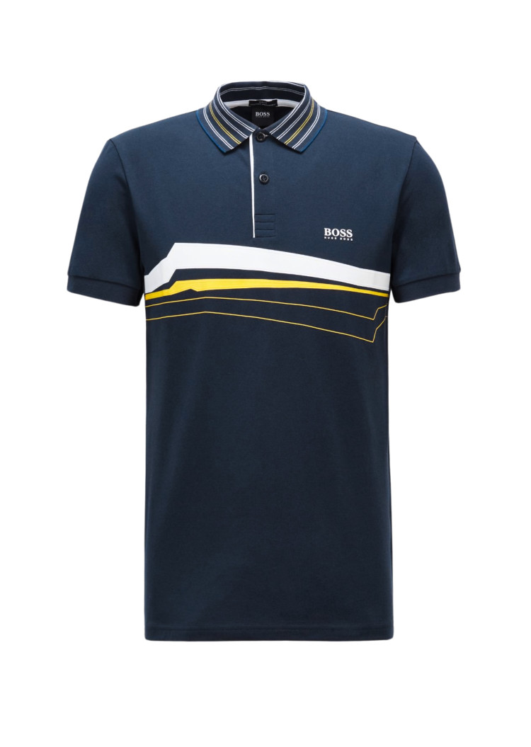 Поло Extra-slim fit для мужчин (468569), цвет Синий - №1