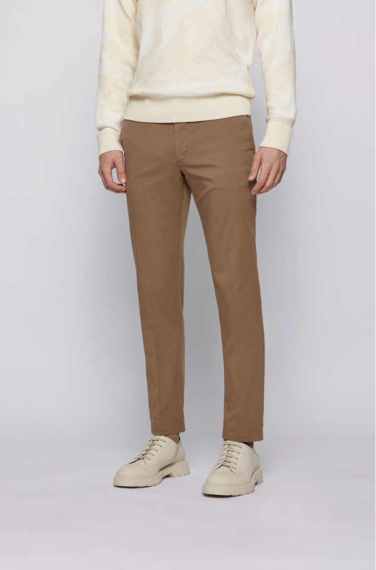 Брюки chinos Slim fit Средняя для мужчин (468577), цвет Коричневый - №3
