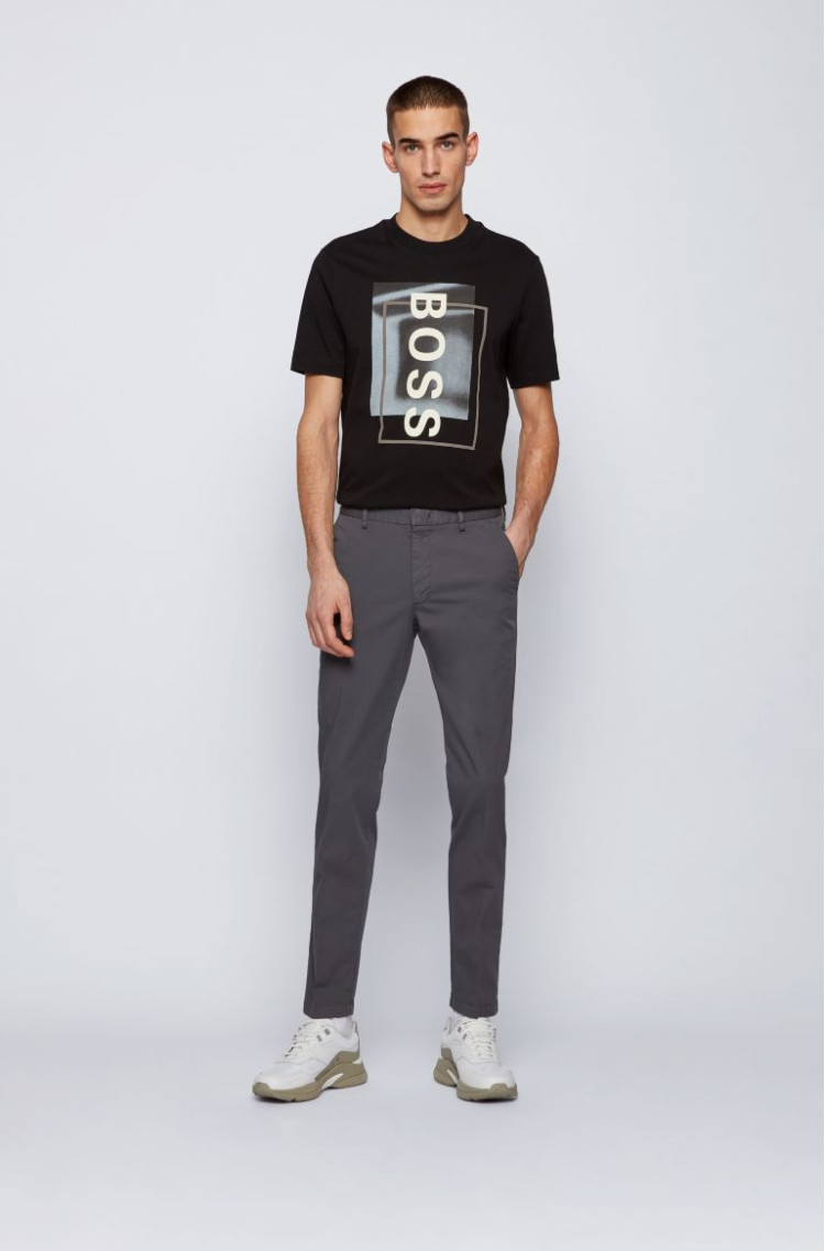 Брюки chinos Slim fit Середня для чоловіків (468588), колір Сірий - №2