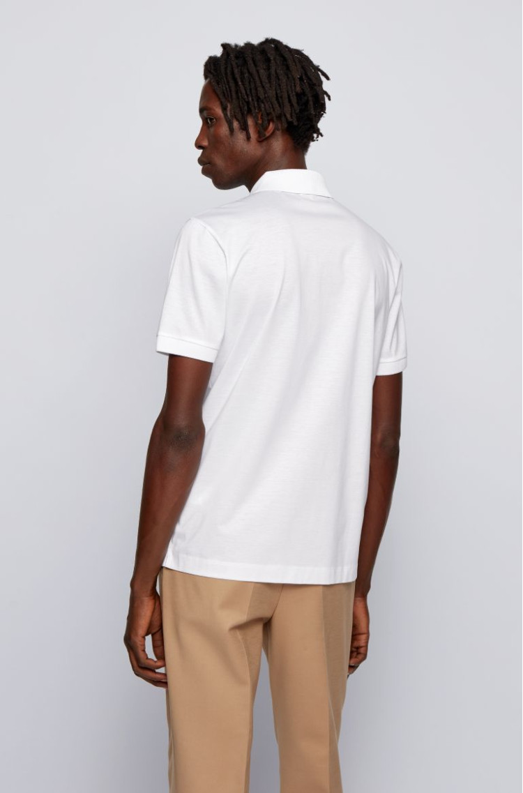 Сорочка повседневная с коротким рукавом Slim fit для мужчин (468589), цвет Белый - №4