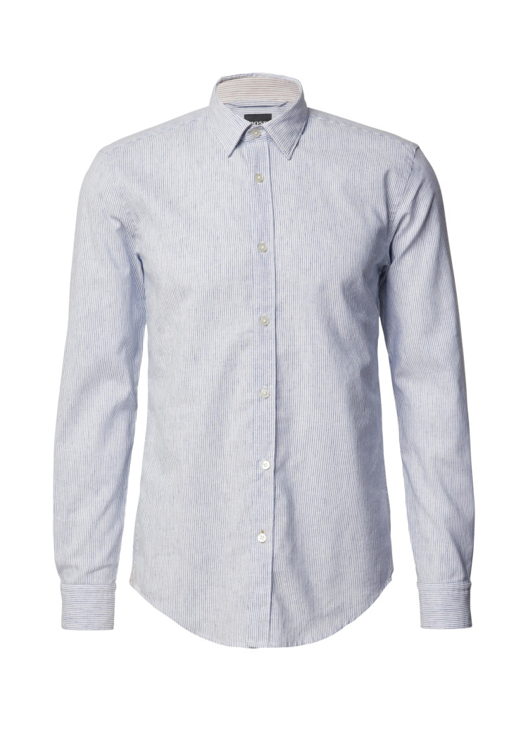 Сорочка повседневная Extra-slim fit для мужчин (468603), цвет Синий - №1