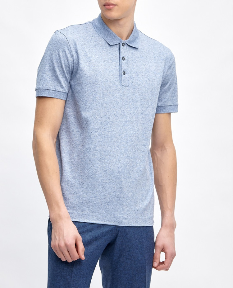 Поло Regular fit для чоловіків (468604), колір Синій - №2