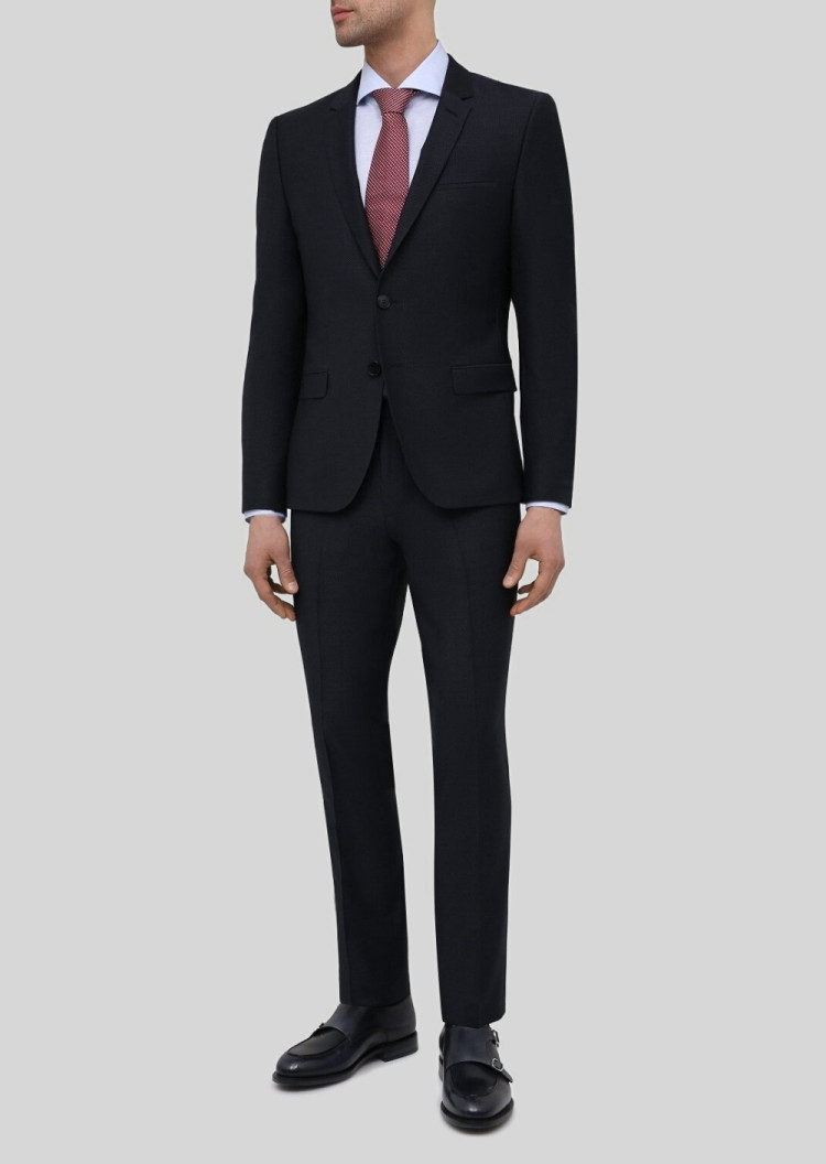 Сорочка повседневная Extra-slim fit для мужчин (468607), цвет Синий - №3