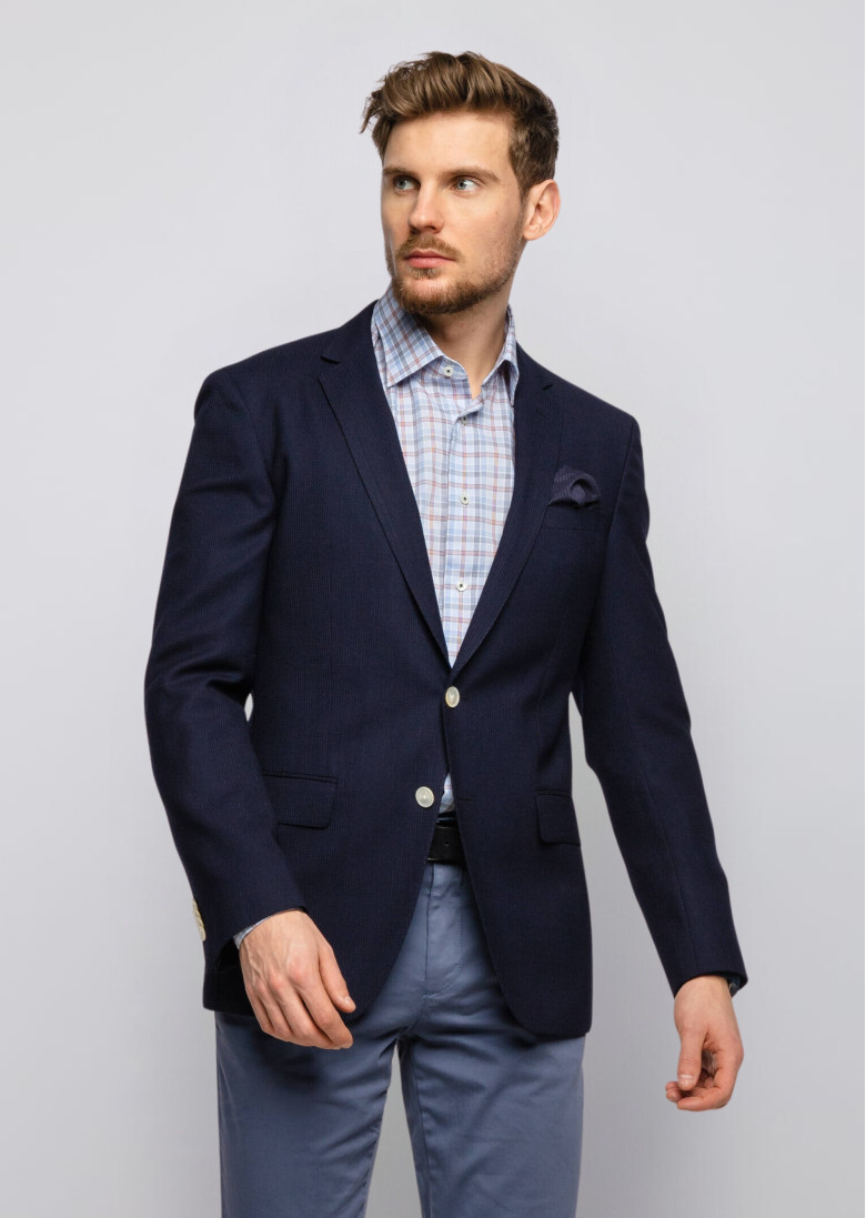 Піджак кежуал Extra Slim Fit: дуже облягає, підкреслює фігуру.