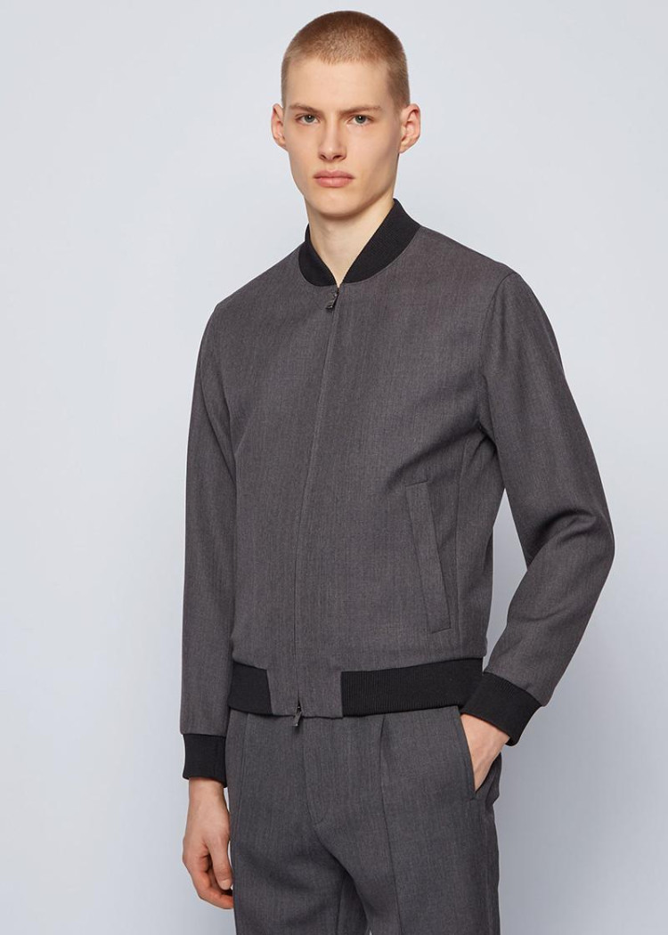 Пиджак кэжуал Slim fit для мужчин (468609), цвет Серый - №2