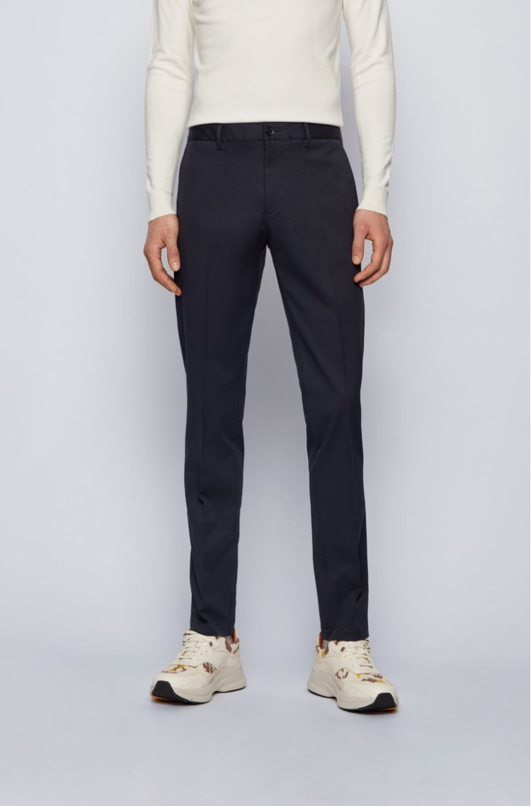 Брюки chinos Regular Fit Средняя для мужчин (468612), цвет Синий - №3