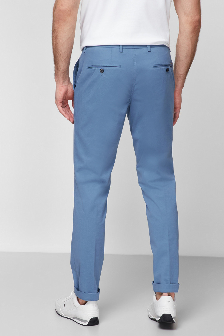 Брюки повсякденні Slim fit Середня для чоловіків (468613), колір Синій - №3