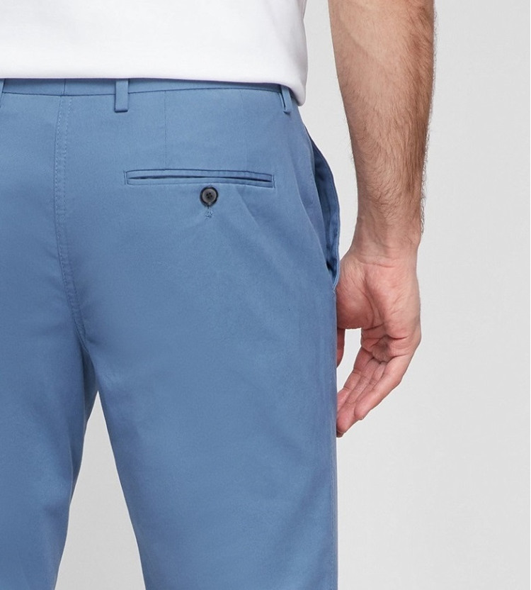Брюки повсякденні Slim fit Середня для чоловіків (468613), колір Синій - №4