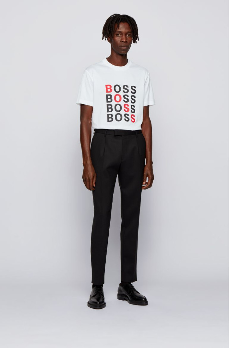 Футболка Slim fit для чоловіків (468615), колір Білий - №3