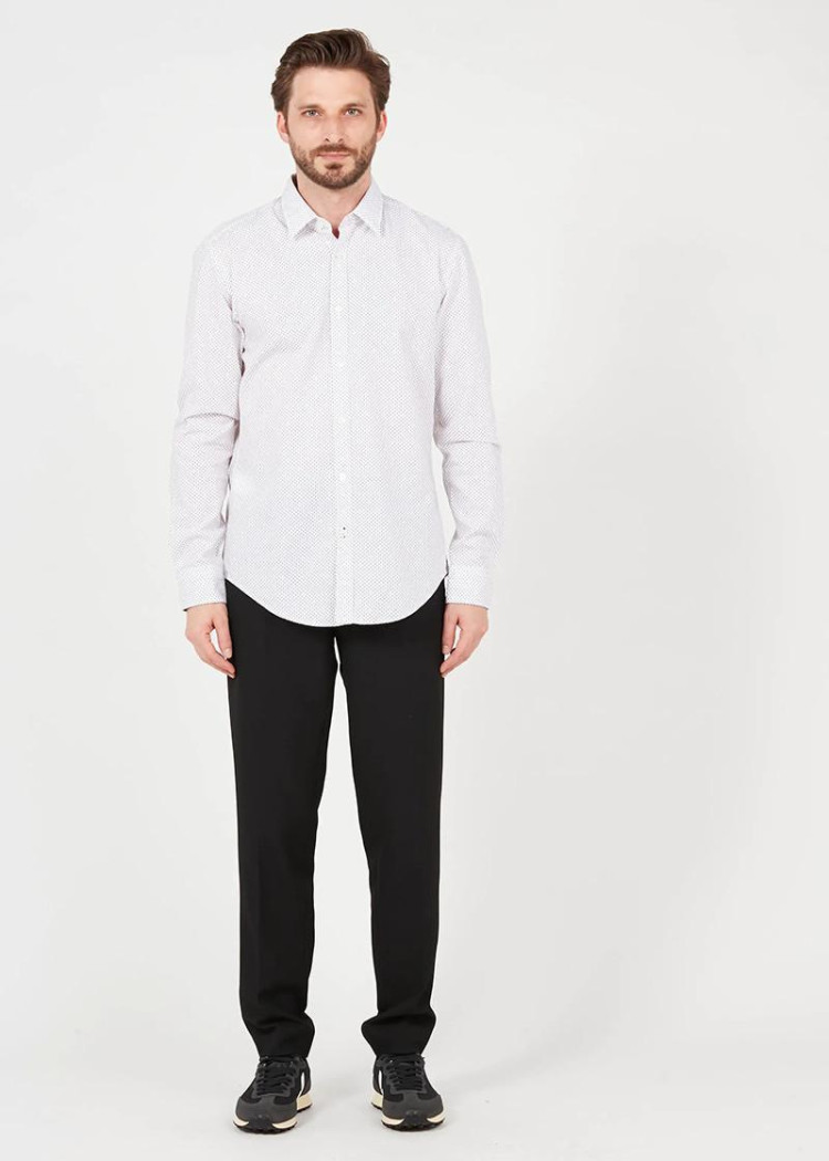 Сорочка повседневная Slim Fit — фото 3