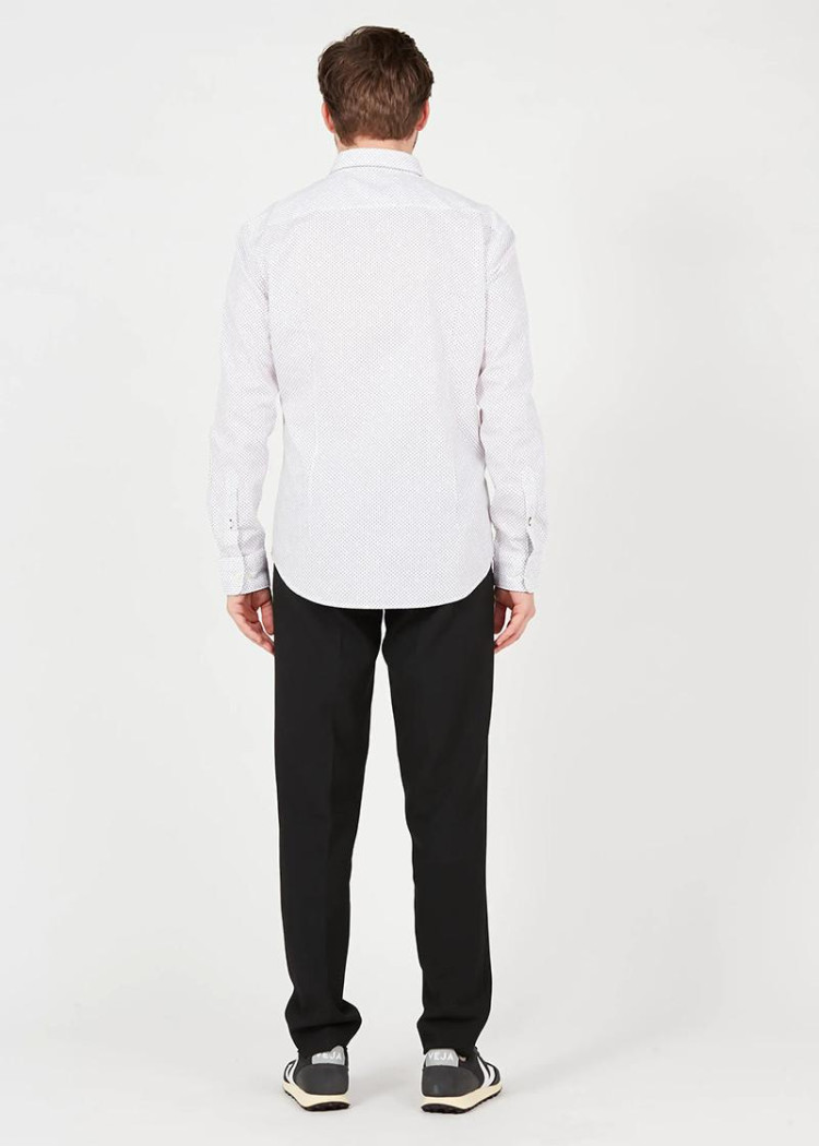 Сорочка повседневная Extra-slim fit для мужчин (468617), цвет Молочный - №4