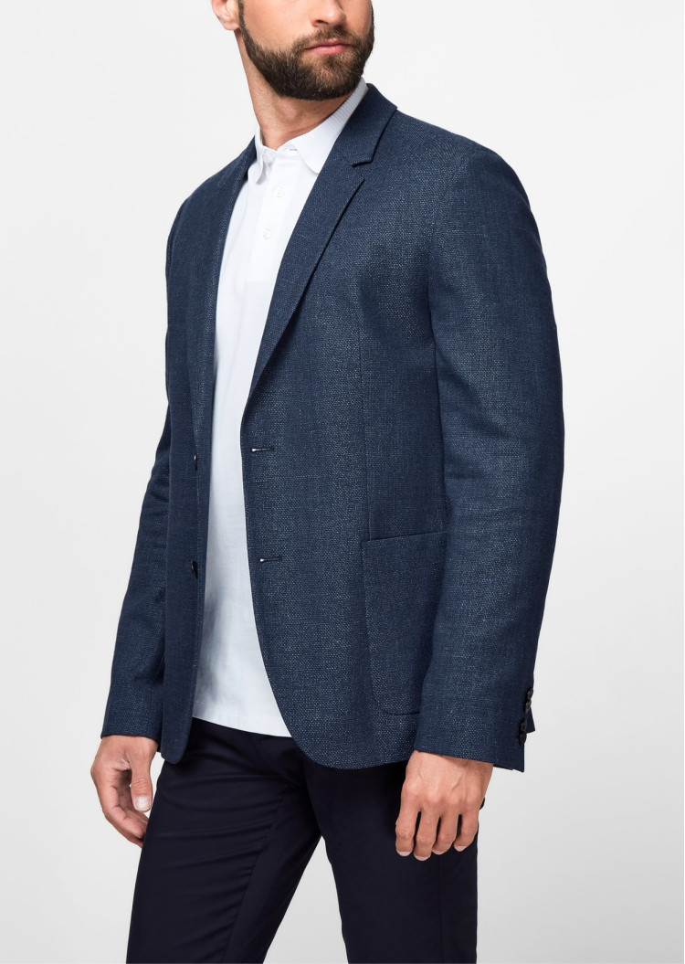Піджак кежуал Extra-slim fit для чоловіків (468637), колір Синій - №2