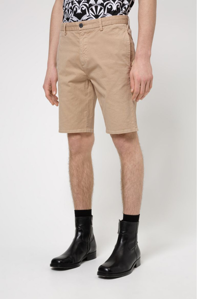 Шорти Extra-slim fit Середня для чоловіків (468662), колір Бежевий - №2