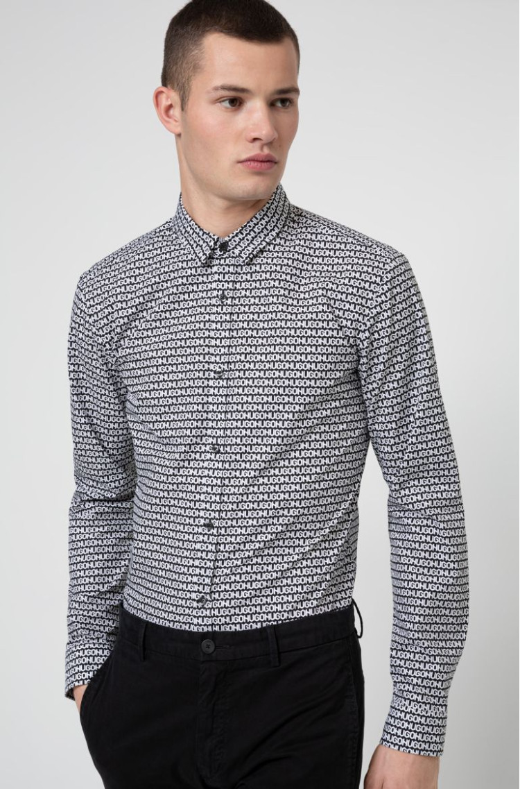 Сорочка повсякденна Extra-slim fit для чоловіків (468672), колір Сірий - №2