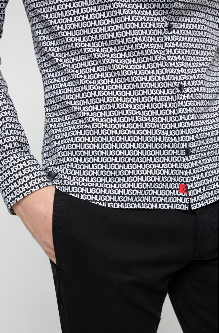 Сорочка повсякденна Extra-slim fit для чоловіків (468672), колір Сірий - №6