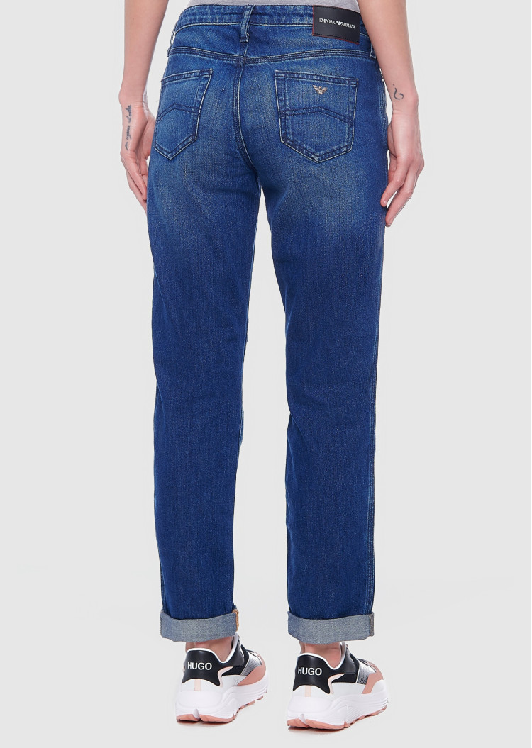 Джинсы Relaxed Relaxed fit Низкая для женщин (469038), цвет Синий - №4