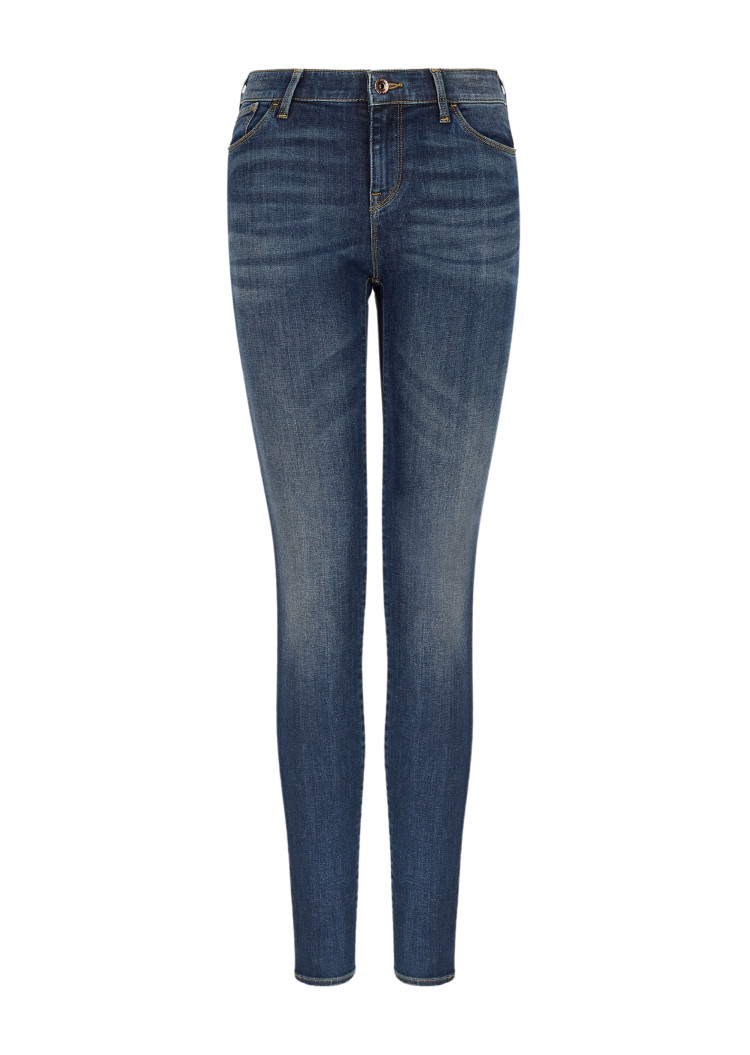 Джинсы Extra slim Extra-slim fit Низкая для женщин (469039), цвет Синий - №1