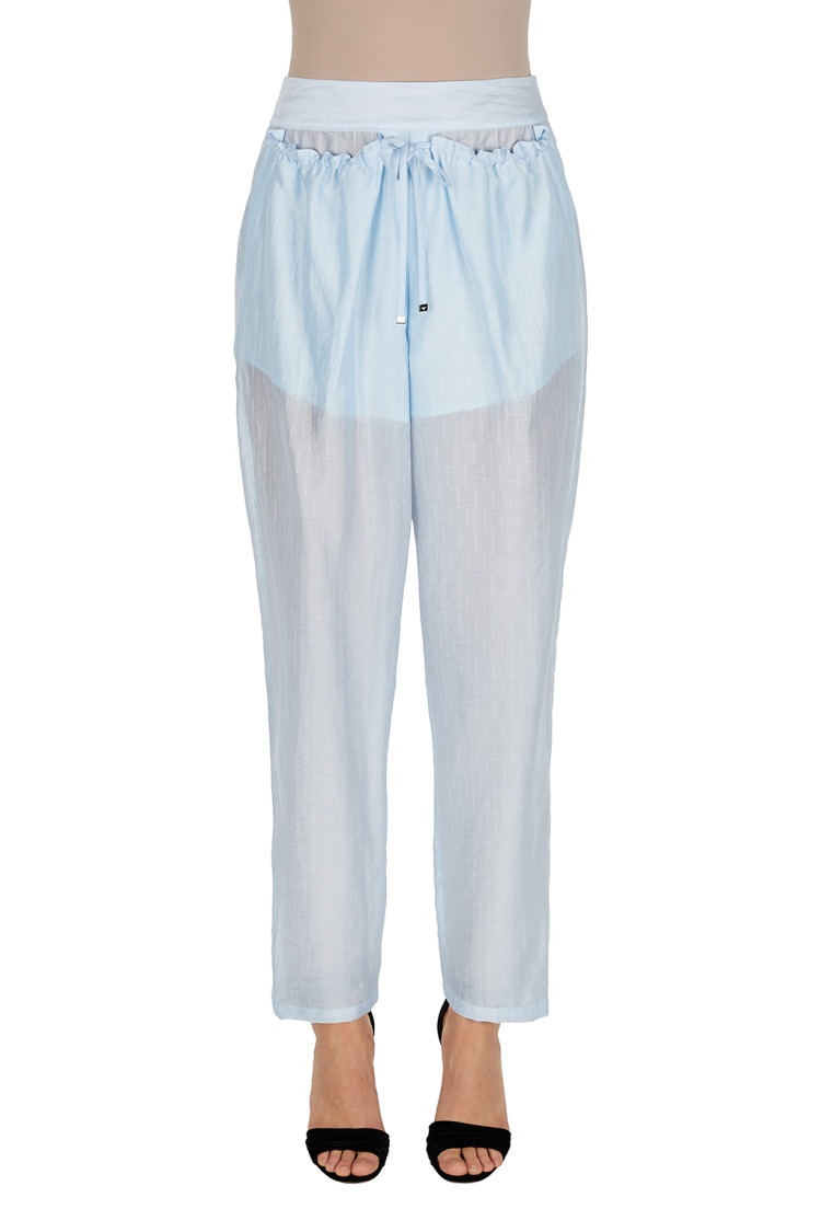 Брюки повседневные Relaxed fit Высокая для женщин (469040), цвет Синий - №2