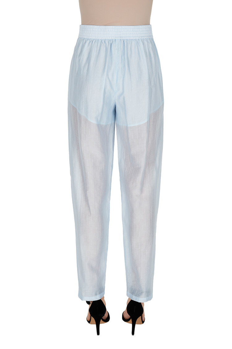 Брюки повседневные Relaxed fit Высокая для женщин (469040), цвет Синий - №3