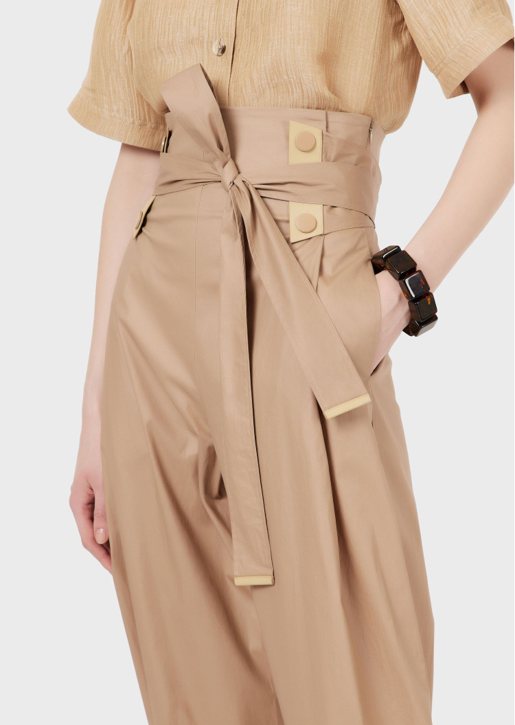 Брюки fashion Relaxed fit Висока для жінок (469041), колір Бежевий - №5