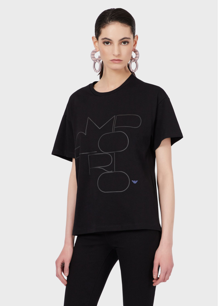 Футболка Relaxed fit для жінок (469063), колір Чорний - №2