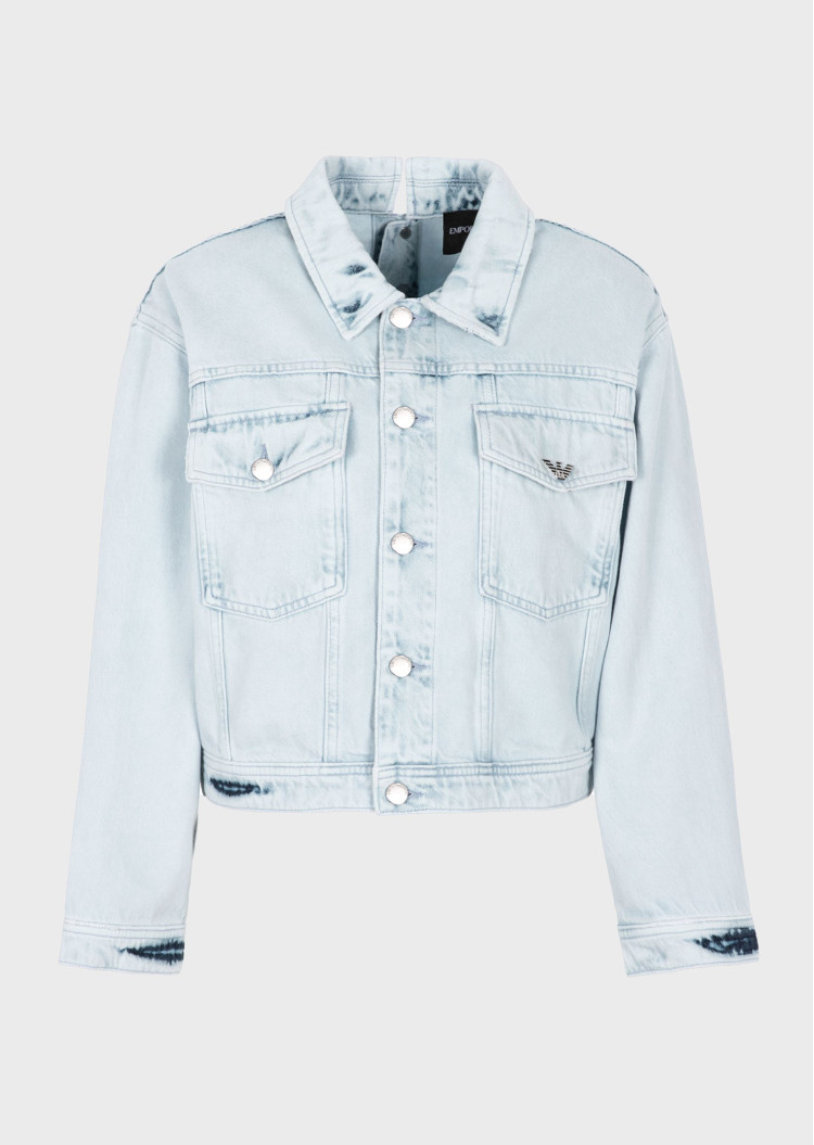 Джинсова куртка Regular fit для жінок (469065), колір Синій - №1