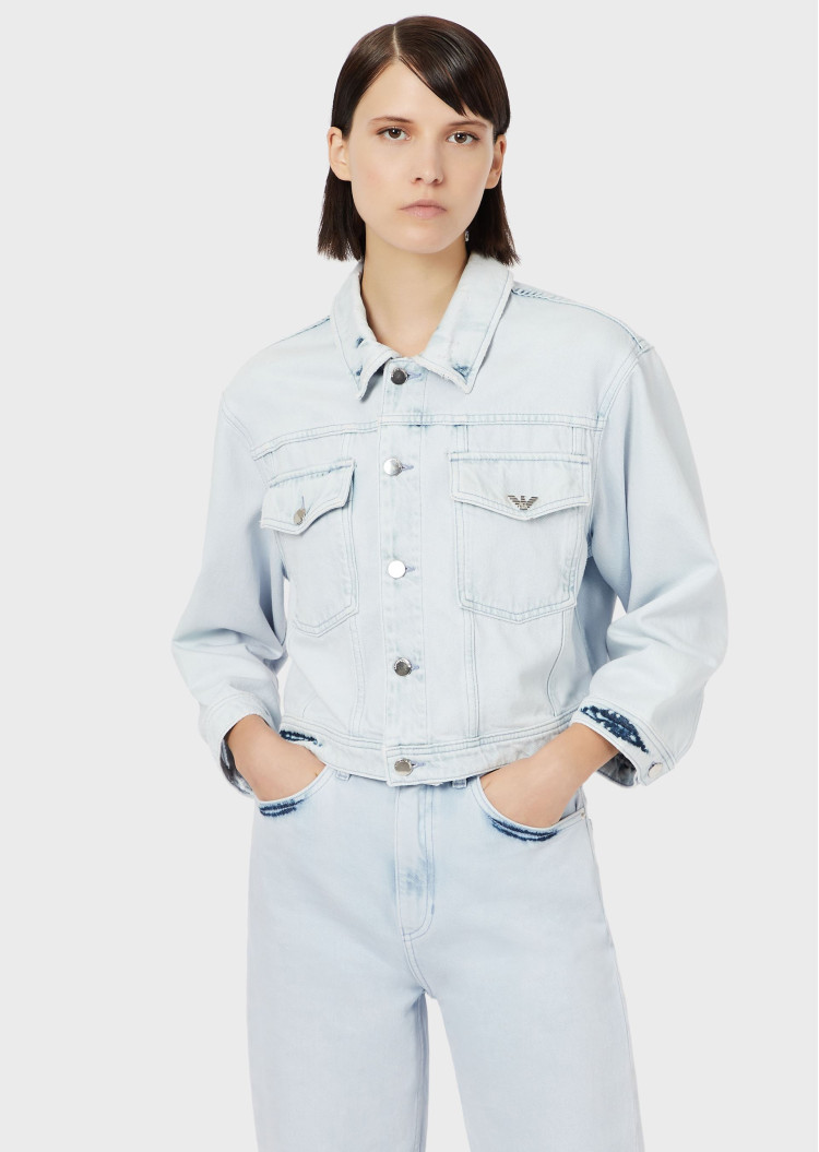 Джинсова куртка Regular fit для жінок (469065), колір Синій - №2