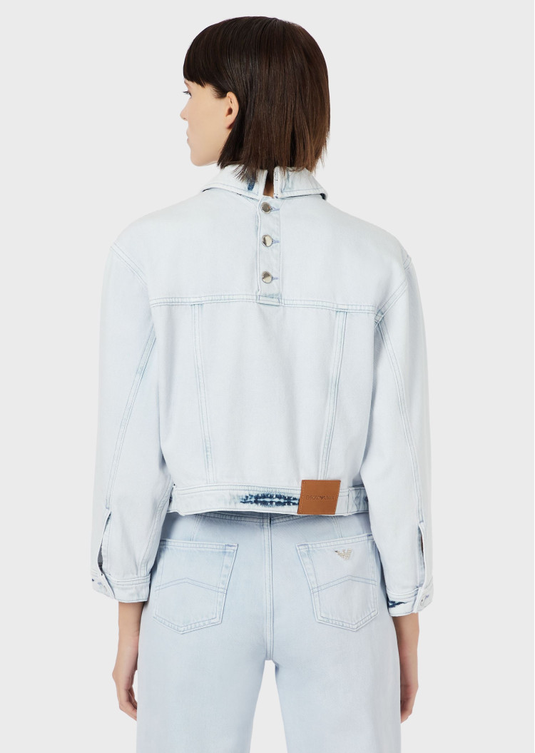 Джинсова куртка Regular fit для жінок (469065), колір Синій - №3