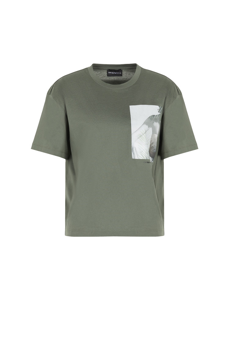 Футболка Regular fit для женщин (469066), цвет Оливковый - №1