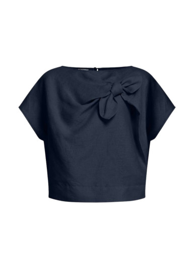 Блуза з коротким рукавом Slim Fit: приталений силует, але не надто вузький.