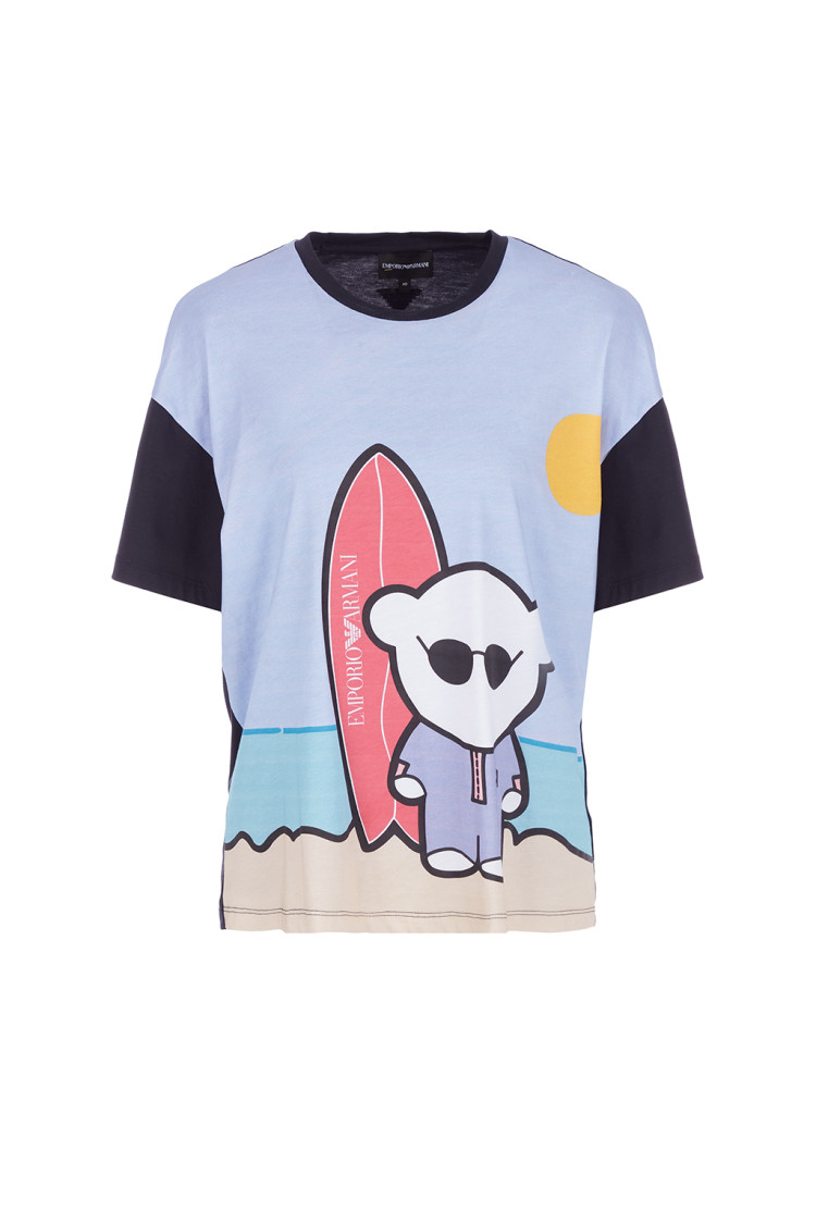 Футболка Relaxed fit для женщин (469079), цвет Синий - №1