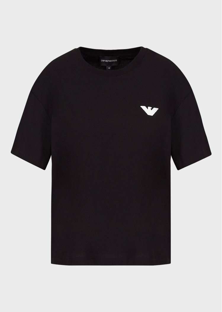 Футболка Relaxed fit для жінок (469082), колір Чорний - №1