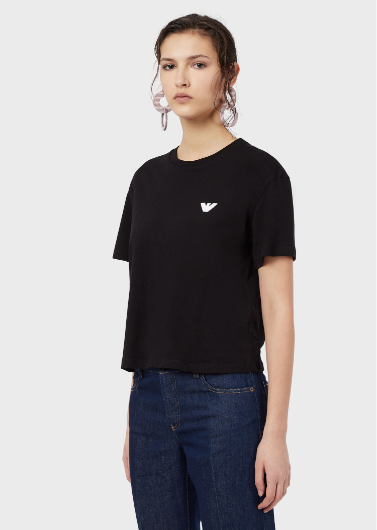 Футболка Relaxed fit для жінок (469082), колір Чорний - №2