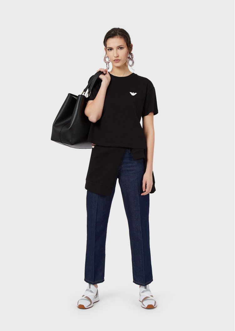 Футболка Relaxed fit для жінок (469082), колір Чорний - №4